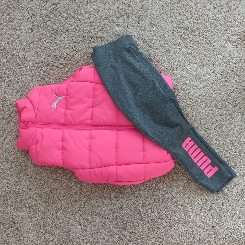 Puffer Vest and matching leggings